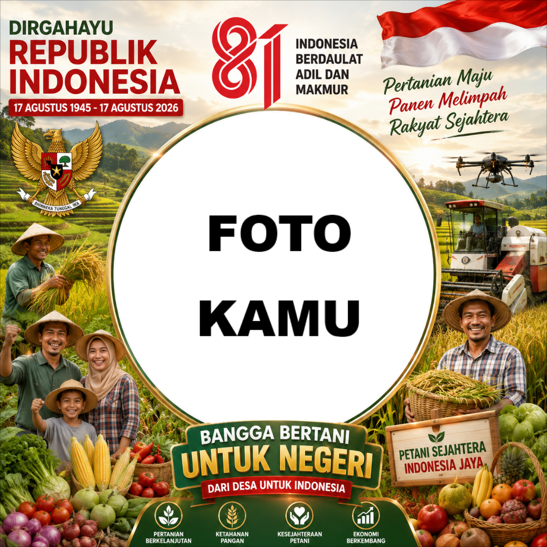 Twibbon HUT RI ke-81 2026 Inspirasi Bingkai Foto untuk&hellip;